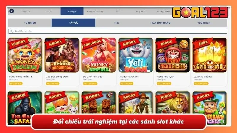 Đánh Giá Sảnh Amigo Gaming Tại Goal123 Và Mẹo Nổ Hũ 2026 4 So sánh thực tế giữa các sảnh slot phổ biến